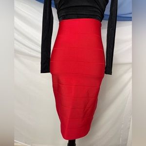 S/M red bodycon skirt